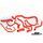 DO88 DO88-KIT78R AUDI S3/TT/SEAT LEON CUPRA R 1.8T COOLANT HOSES - RED