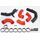 DO88 TR-340-DO88-1-R VAG 2.0 TSI EA888 GEN4 (300HP+) INTERCOOLER PRESSURE PIPES RED HOSES