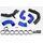 DO88 TR-340-OE-1-B VAG 2.0 TSI EA888 GEN4 (300HP+) OEM INTERCOOLER PRESSURE PIPES BLUE HOSES