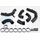 DO88 TR-340-OE-2-S VAG 2.0 TSI EA888 GEN4 (245HP) OEM INTERCOOLER PRESSURE PIPES BLACK HOSES