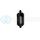 TURBOSMART TS-0402-1130 FPR BILLET INLINE FUEL FILTER 1.75IN OD 3.825IN LENGTH AN-6 MALE INLET - BLACK