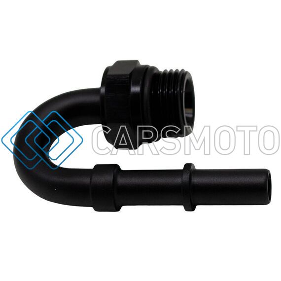 DEATSCHWERKS 6-02-0116-B 180-DEG. 8AN ORB TO 3/8 IN EFI QUICK CONNECT