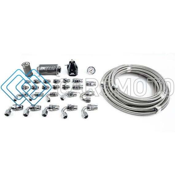 DEATSCHWERKS 6-604 X2 SERIES PUMP MODULE -8AN PTFE PLUMBING KIT FOR 2011-19 FORD MUSTANG