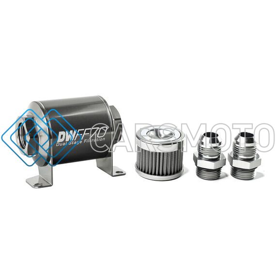 DEATSCHWERKS 8-03-070-040K-10 10AN, 40 MICRON, 70MM IN-LINE FUEL FILTER KIT