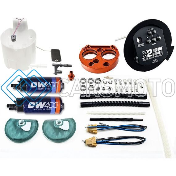 DEATSCHWERKS 9-401-7030 X2 SERIES FUEL PUMP MODULE WITH DUAL DW400S FOR 2011-19 FORD MUSTANG