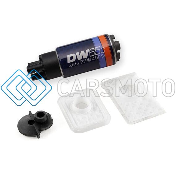 DEATSCHWERKS 9-651-1051 265LPH COMPACT FUEL PUMP W/ 9-1051 INSTALL KIT