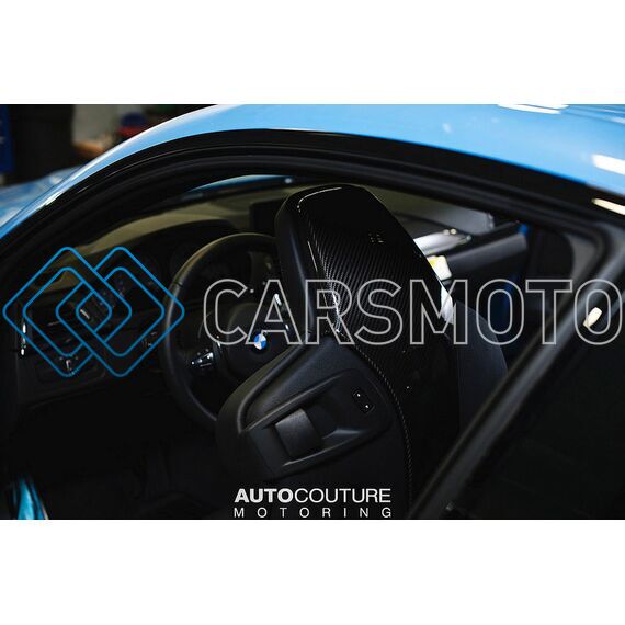 EVENTURI EVE-F8XM-CF-SBC НАКЛАДКИ НА ЗАДНЮЮ ЧАСТЬ СИДЕНИЙ BLACK CARBON ДЛЯ BMW F8X M3 / M4
