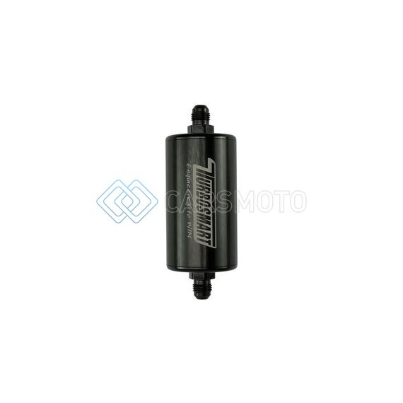 TURBOSMART TS-0402-1133 10UM 6AN INLINE FUEL FILTER - BLACK