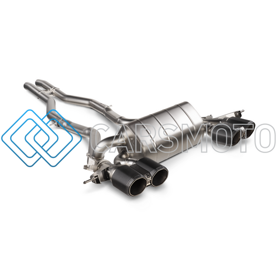 AKRAPOVIC S-BM/TI/33H ВЫХЛОПНАЯ СИСТЕМА SLIP-ON (TITANIUM) ДЛЯ BMW M3 / M4 (G80 / G82) (БЕЗ НАСАДОК)