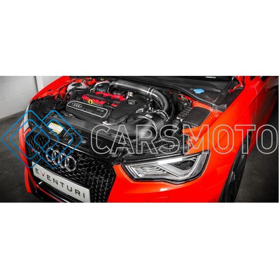 EVENTURI EVE-8VRS3-CF-LHD-INT ВПУСКНАЯ СИСТЕМА FULL BLACK CARBON ДЛЯ AUDI RS3 8V (GEN 1)