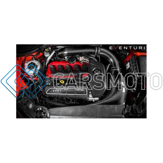 EVENTURI EVE-8VRS3-CF-LHD-INT ВПУСКНАЯ СИСТЕМА FULL BLACK CARBON ДЛЯ AUDI RS3 8V (GEN 1)