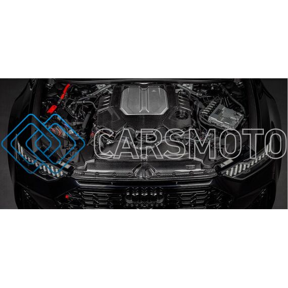 EVENTURI EVE-C8RS6-CF-ENG КРЫШКА ДВИГАТЕЛЯ BLACK CARBON (ГЛЯНЦЕВАЯ) ДЛЯ AUDI C8 RS6 / RS7