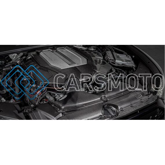 EVENTURI EVE-C8RS6-CF-ENG КРЫШКА ДВИГАТЕЛЯ BLACK CARBON (ГЛЯНЦЕВАЯ) ДЛЯ AUDI C8 RS6 / RS7