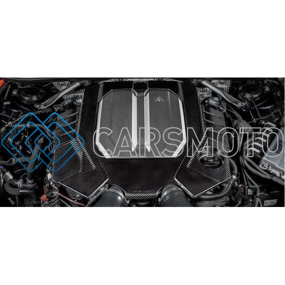 EVENTURI EVE-C8RS6-CF-ENG КРЫШКА ДВИГАТЕЛЯ BLACK CARBON (ГЛЯНЦЕВАЯ) ДЛЯ AUDI C8 RS6 / RS7
