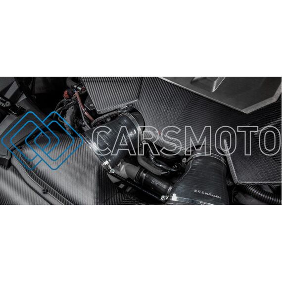EVENTURI EVE-C8RS6-CF-ENG КРЫШКА ДВИГАТЕЛЯ BLACK CARBON (ГЛЯНЦЕВАЯ) ДЛЯ AUDI C8 RS6 / RS7