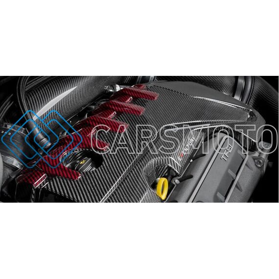 EVENTURI EVE-ST38V8S-CF-ENG КРЫШКА ДВИГАТЕЛЯ CARBON BLACK И RED ДЛЯ AUDI RS3 GEN 2 / TTRS 8S