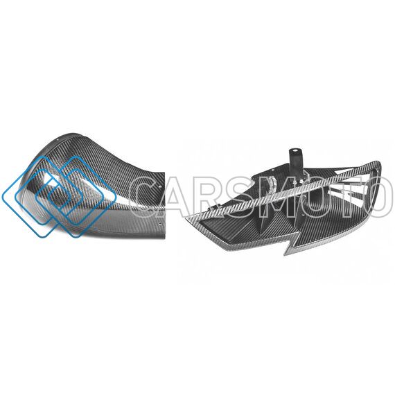 EVENTURI EVE-ST38V8S-CF-HDP ВОЗДУХОЗАБОРНИКИ В ФАРУ CARBON ДЛЯ AUDI RS3 ПОД ВПУСКНУЮ СИСТЕМУ STAGE 3