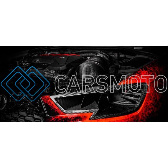 EVENTURI EVE-ST38V8S-CF-HDP ВОЗДУХОЗАБОРНИКИ В ФАРУ CARBON ДЛЯ AUDI RS3 ПОД ВПУСКНУЮ СИСТЕМУ STAGE 3