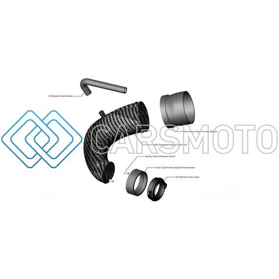 EVENTURI EVE-TRB8V8S-FLG-SRM ФЛАНЕЦ ТУРБИНЫ SRM GTX, TTE855 ДЛЯ ТУРБО-ИНЛЕТ ПАЙПА CARBON AUDI RS3/TTRS