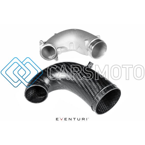 EVENTURI EVE-TRB8V8S-LHD-NIL ТУРБО-ИНЛЕТ ПАЙП CARBON БЕЗ ФЛАНЦА ДЛЯ AUDI RS3 / TTRS GEN 2 8V, 8Y (LHD)