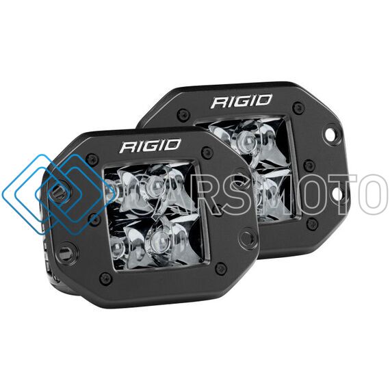RIGID 212213BLK D-SERIES PRO SPOT FLUSH MOUNT MIDNIGHT  PAIR