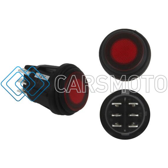 RIGID 40181 3 POSITION ROCKER SWITCH RED