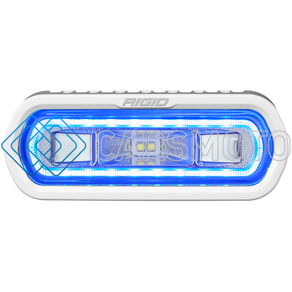 RIGID 51101 RIGID SR-L SERIES MARINE SPREADER POD 2 WIRE SURFACE MOUNT WHITE W BLUE HALO