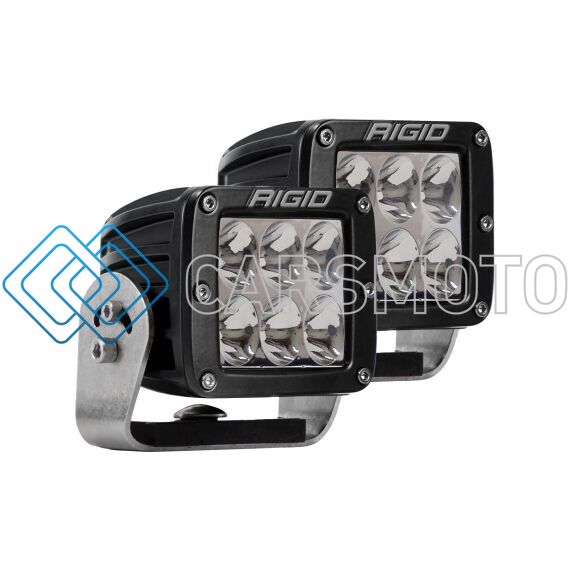 RIGID 522313 ФАРЫ D2 HD ЧЕРНЫЕ ВОДИТЕЛЬСКИЙ СВЕТ (ПАРА) DISCONTINUED