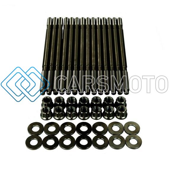 WAGNER TUNING P115021410.BR NISSAN RB26 ENGINE OEM HEAD STUD SET - BURNISHED