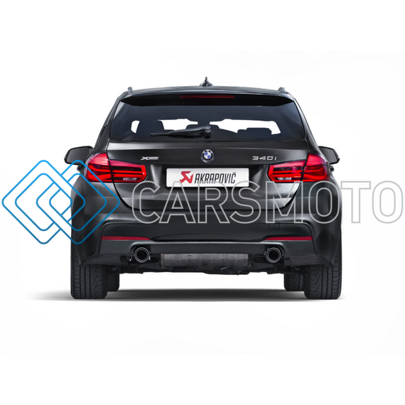 AKRAPOVIC MTP-BM/SS/2H ВЫХЛОПНАЯ СИСТЕМА EVOLUTION LINE CAT-BACK SS С НАСАДКАМИ CARBON ДЛЯ BMW 340I (F30 / F31)