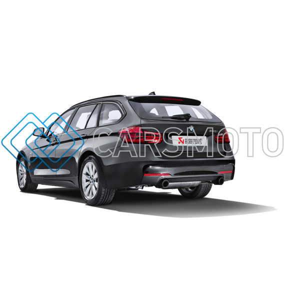 AKRAPOVIC MTP-BM/SS/2H ВЫХЛОПНАЯ СИСТЕМА EVOLUTION LINE CAT-BACK SS С НАСАДКАМИ CARBON ДЛЯ BMW 340I (F30 / F31)