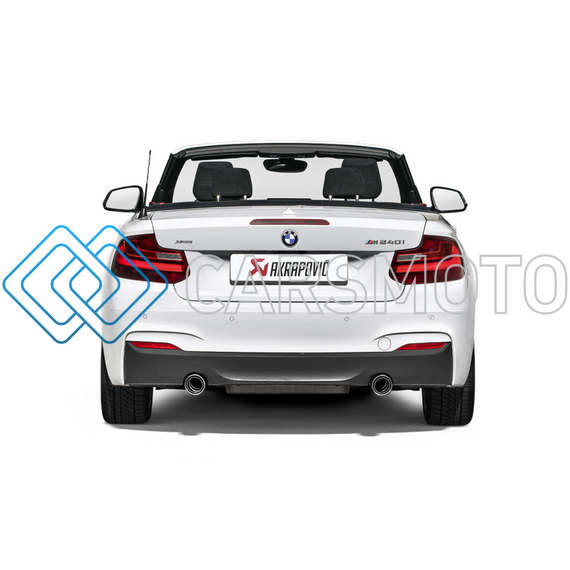 AKRAPOVIC MTP-BM/SS/4H ВЫХЛОПНАЯ СИСТЕМА EVOLUTION LINE CAT-BACK SS С НАСАДКАМИ CARBON ДЛЯ BMW M240I (F22 / F23)