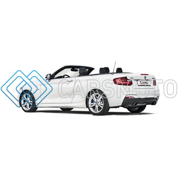 AKRAPOVIC MTP-BM/SS/4H ВЫХЛОПНАЯ СИСТЕМА EVOLUTION LINE CAT-BACK SS С НАСАДКАМИ CARBON ДЛЯ BMW M240I (F22 / F23)