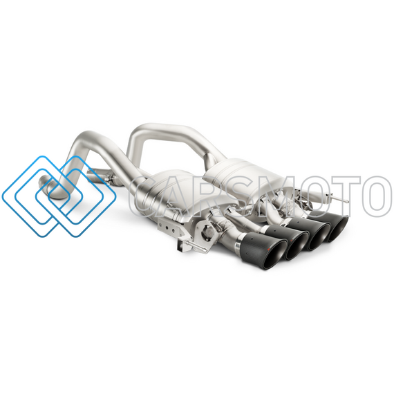 AKRAPOVIC MTP-CO/TI/2 ВЫХЛОПНАЯ СИСТЕМА SLIP-ON LINE (TITANIUM) С НАСАДКАМИ CARBON ДЛЯ CHEVROLET CORVETTE Z06 (C7)