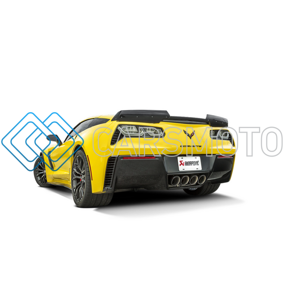 AKRAPOVIC MTP-CO/TI/2 ВЫХЛОПНАЯ СИСТЕМА SLIP-ON LINE (TITANIUM) С НАСАДКАМИ CARBON ДЛЯ CHEVROLET CORVETTE Z06 (C7)