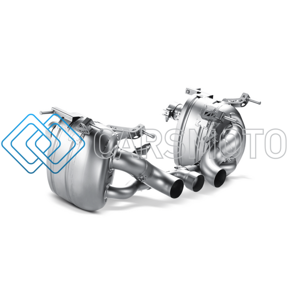 AKRAPOVIC MTP-FE458H ВЫХЛОПНАЯ СИСТЕМА SLIP-ON LINE (TITANIUM) С НАСАДКАМИ CARBON ДЛЯ FERRARI 458 ITALIA / 458 SPYDER