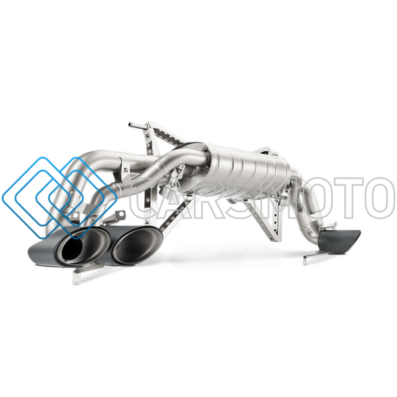 AKRAPOVIC MTP-LA/TI/2 ВЫХЛОПНАЯ СИСТЕМА SLIP-ON LINE (TITANIUM) С НАСАДКАМИ CARBON ДЛЯ LAMBORGHINI HURACAN LP 580-2