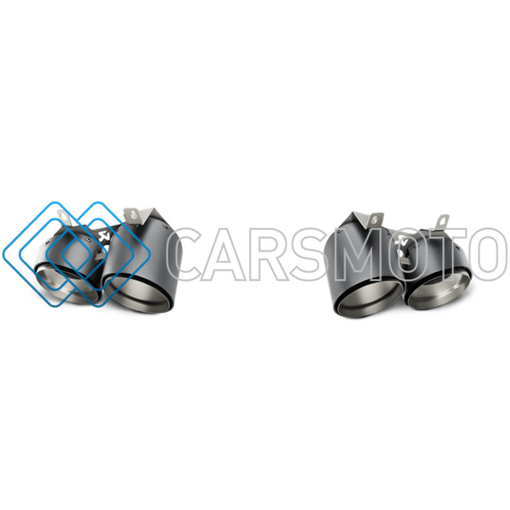 AKRAPOVIC MTP-LA/TI/2 ВЫХЛОПНАЯ СИСТЕМА SLIP-ON LINE (TITANIUM) С НАСАДКАМИ CARBON ДЛЯ LAMBORGHINI HURACAN LP 580-2