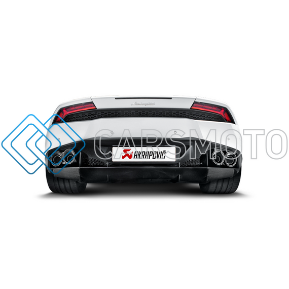 AKRAPOVIC MTP-LA/TI/2 ВЫХЛОПНАЯ СИСТЕМА SLIP-ON LINE (TITANIUM) С НАСАДКАМИ CARBON ДЛЯ LAMBORGHINI HURACAN LP 580-2