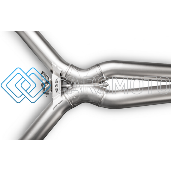 AKRAPOVIC MTP-ME/T/3H ВЫХЛОПНАЯ СИСТЕМА EVOLUTION LINE CAT-BACK TITANIUM С НАСАДКАМИ CARBON ДЛЯ MERCEDES C63 AMG COUPE (C205)