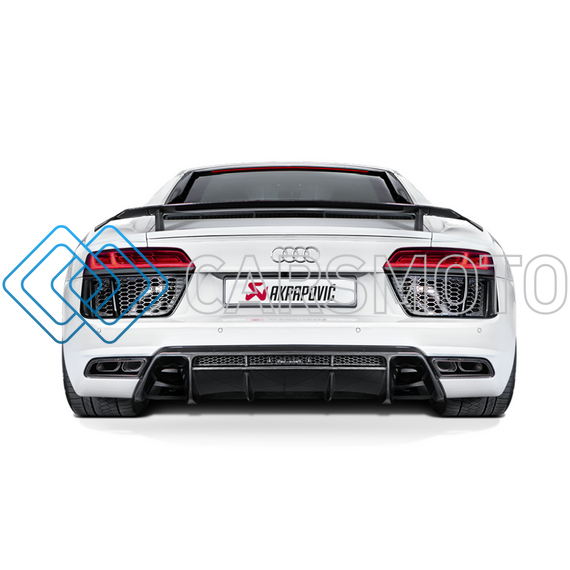 AKRAPOVIC S-AUR8SO3-T ВЫХЛОПНАЯ СИСТЕМА SLIP-ON LINE (TITANIUM) С НАСАДКАМИ CARBON / TITANIUM ДЛЯ AUDI R8 5.2 FSI