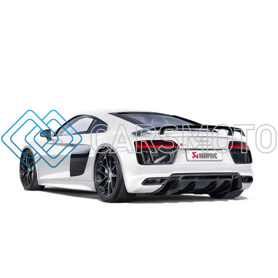 AKRAPOVIC S-AUR8SO3-T ВЫХЛОПНАЯ СИСТЕМА SLIP-ON LINE (TITANIUM) С НАСАДКАМИ CARBON / TITANIUM ДЛЯ AUDI R8 5.2 FSI