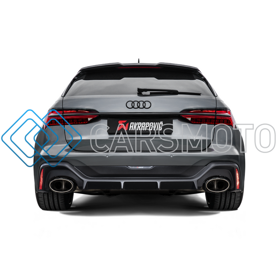 AKRAPOVIC S-AU/TI/15H ВЫХЛОПНАЯ СИСТЕМА EVOLUTION LINE CAT-BACK (TITANIUM) ДЛЯ AUDI RS6 AVANT (C8) (БЕЗ LINK PIPE SET)
