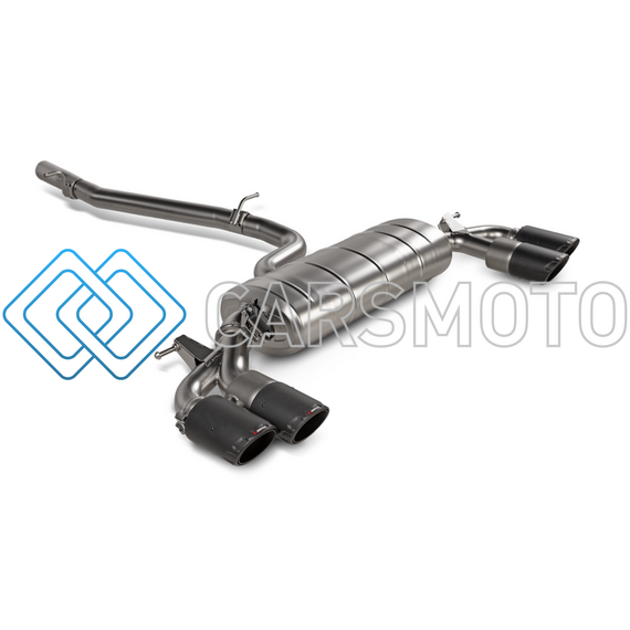 AKRAPOVIC S-AU/TI/18H ВЫХЛОПНАЯ СИСТЕМА EVOLUTION LINE CAT-BACK (TITANIUM) С НАСАДКАМИ CARBON ДЛЯ AUDI S3 SEDAN (8Y)