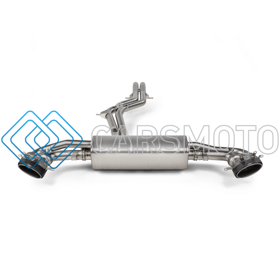 AKRAPOVIC S-AU/TI/20H ВЫХЛОПНАЯ СИСТЕМА EVOLUTION LINE CAT-BACK (TITANIUM) С НАСАДКАМИ CARBON / TITANIUM ДЛЯ AUDI RS Q8 (M4)