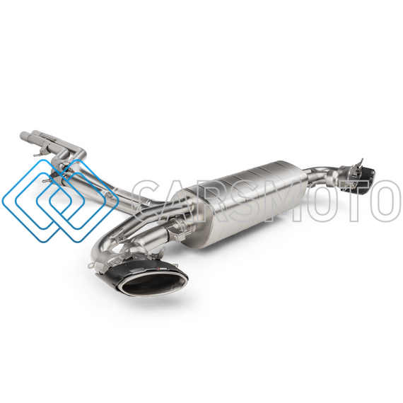 AKRAPOVIC S-AU/TI/20H ВЫХЛОПНАЯ СИСТЕМА EVOLUTION LINE CAT-BACK (TITANIUM) С НАСАДКАМИ CARBON / TITANIUM ДЛЯ AUDI RS Q8 (M4)