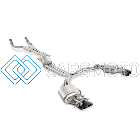 AKRAPOVIC S-AU/TI/3H ВЫХЛОПНАЯ СИСТЕМА EVOLUTION LINE (TITANIUM) С НАСАДКАМИ CARBON ДЛЯ AUDI RS6 (C7)