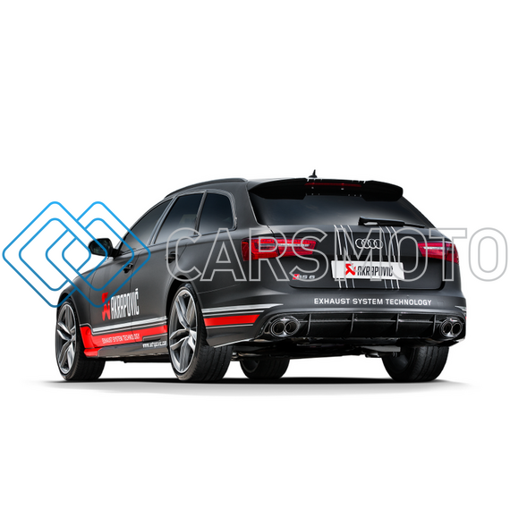 AKRAPOVIC S-AU/TI/3H ВЫХЛОПНАЯ СИСТЕМА EVOLUTION LINE (TITANIUM) С НАСАДКАМИ CARBON ДЛЯ AUDI RS6 (C7)