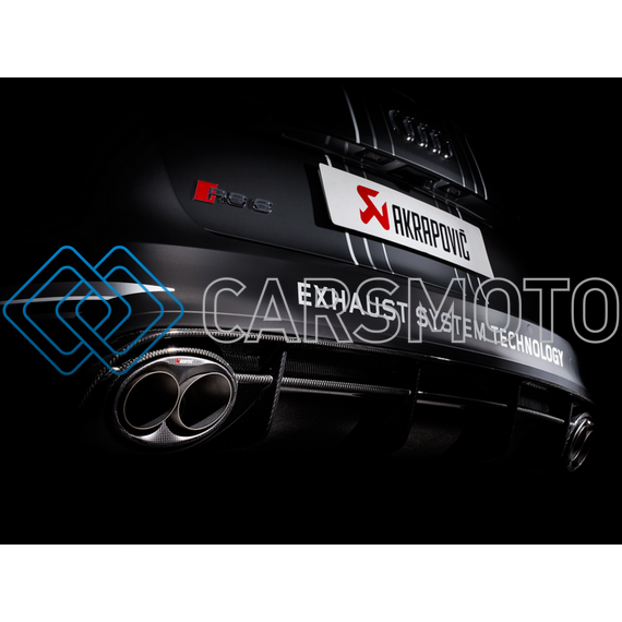 AKRAPOVIC S-AU/TI/3H ВЫХЛОПНАЯ СИСТЕМА EVOLUTION LINE (TITANIUM) С НАСАДКАМИ CARBON ДЛЯ AUDI RS6 (C7)