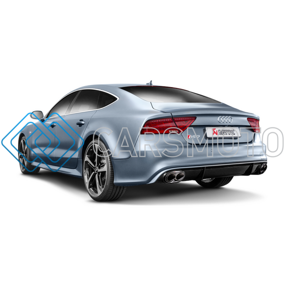 AKRAPOVIC S-AU/TI/4H ВЫХЛОПНАЯ СИСТЕМА EVOLUTION LINE (TITANIUM) С НАСАДКАМИ CARBON ДЛЯ AUDI RS7 (C7)